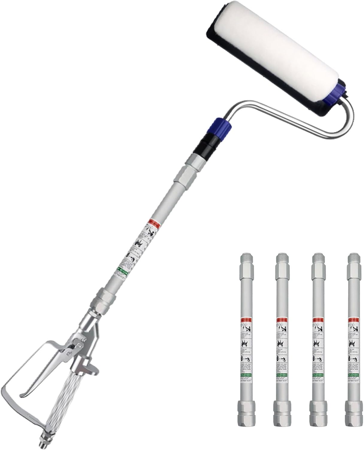 Paint Sprayer Extension Pole - Airless Paint Sprayer Roller Inner Feed