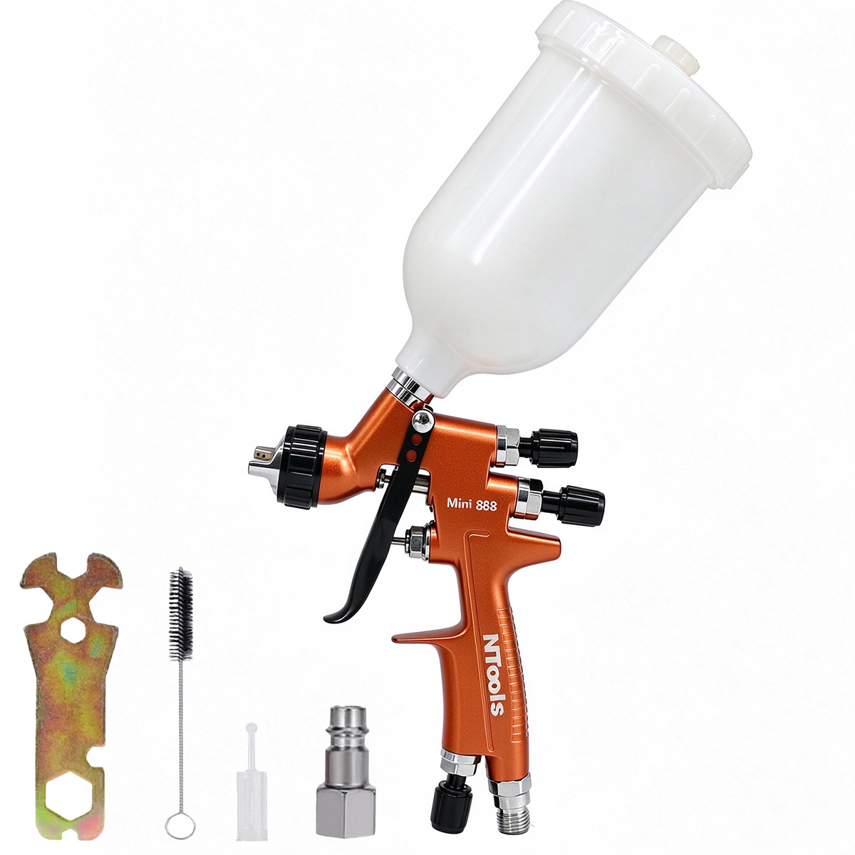 Hvlp Spray Gun Gravity Feed - HVLP Spray Gun 0.8/1.0/1.2mm Nozzle 400CC