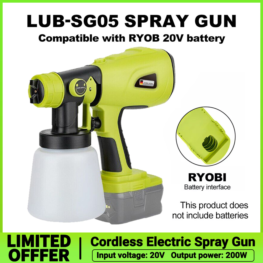 1000ml Cordless Electric Spray - Cordless Paint Sprayer 20V recension och pris