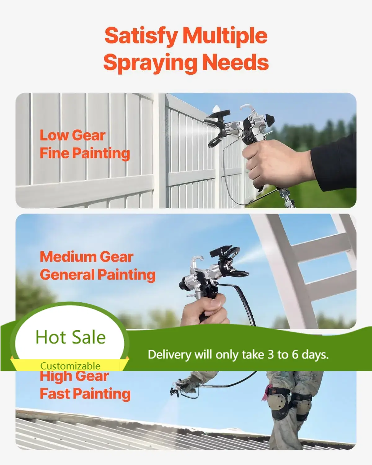 750W Stand Airless Paint Spray - Airless Paint Sprayer 3000Psi recension och pris