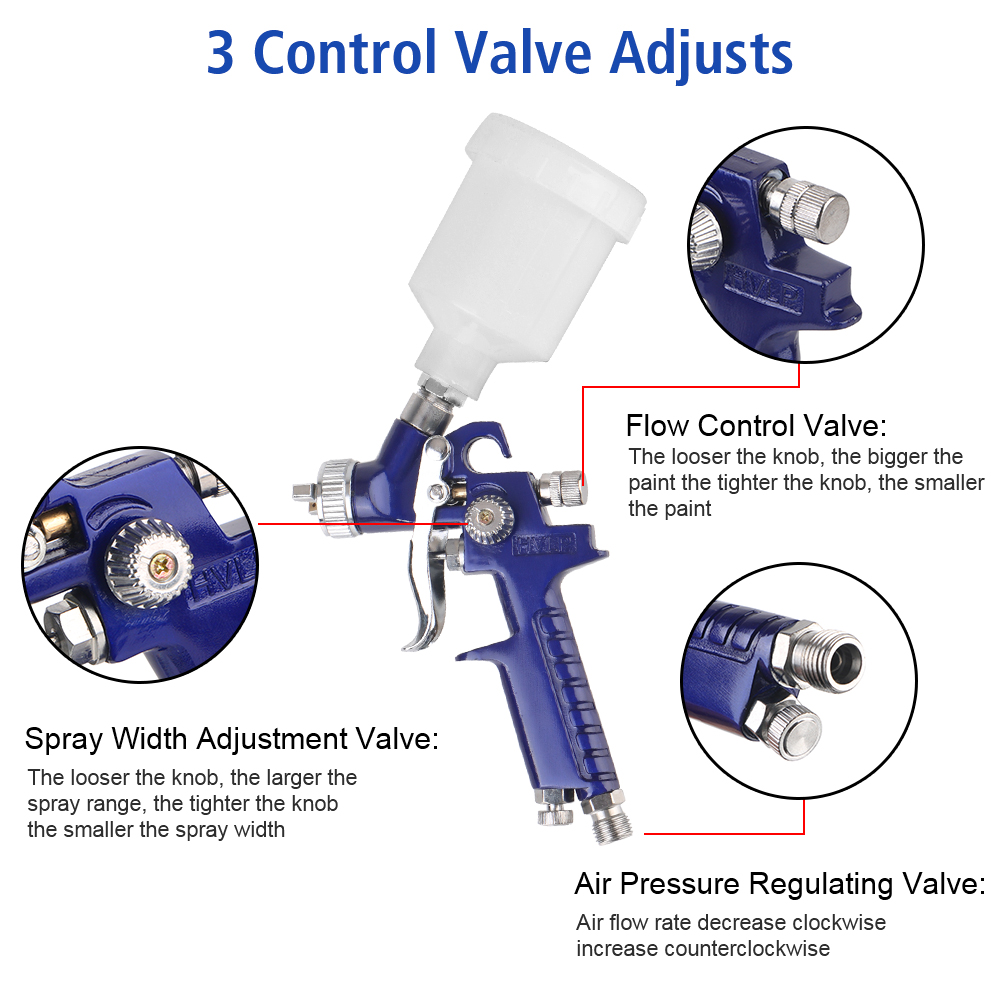 Mini Air Paint Spray Guns Mini - Hvlp Spray Gun Gravity Feed recension och pris