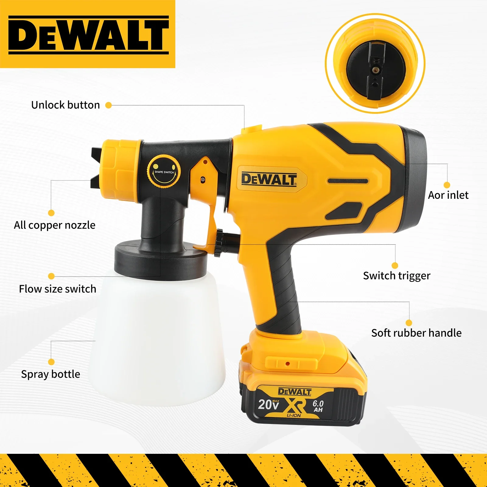 For DEWALT D227 Brushless Cord - Cordless Paint Sprayer 20V recension och pris