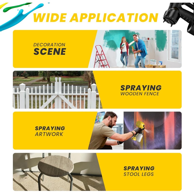Spray guns for paint, Easy Cle - Paint Sprayer For Fence Deck recension och pris