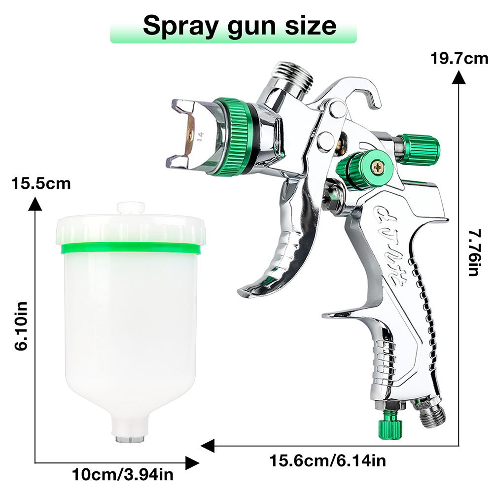 Professional HVLP Spray Gun 1. - Hvlp Spray Gun Gravity Feed recension och pris