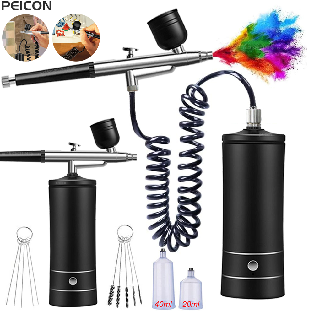 Airbrush with Compressor Porta - Spray Gun Air Compressor Kit recension och pris