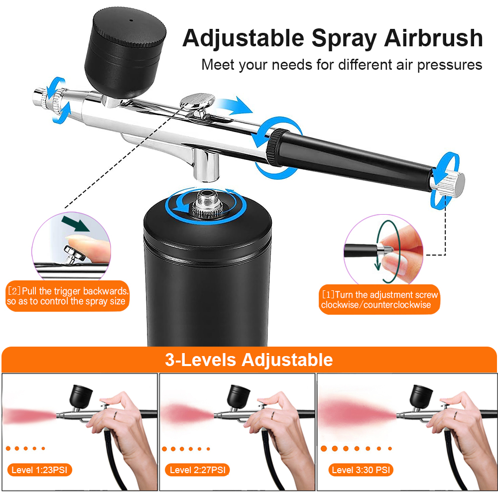 Airbrush with Compressor Porta - Spray Gun Air Compressor Kit recension och pris