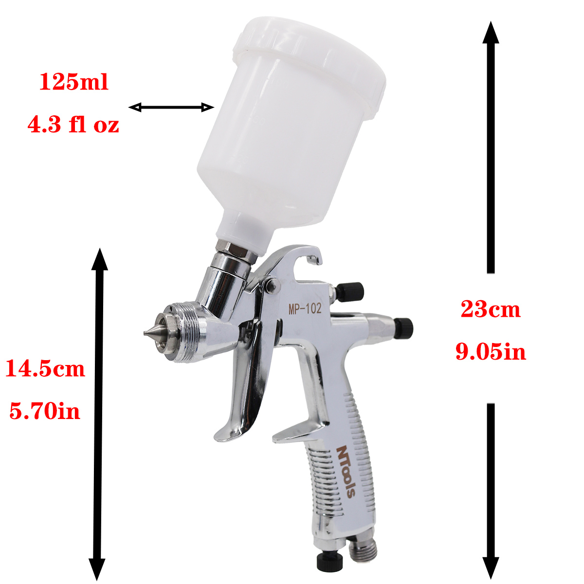 Mini Spray Gun 0.5/0.8/1.0/1.2 - Hvlp Spray Gun Gravity Feed recension och pris
