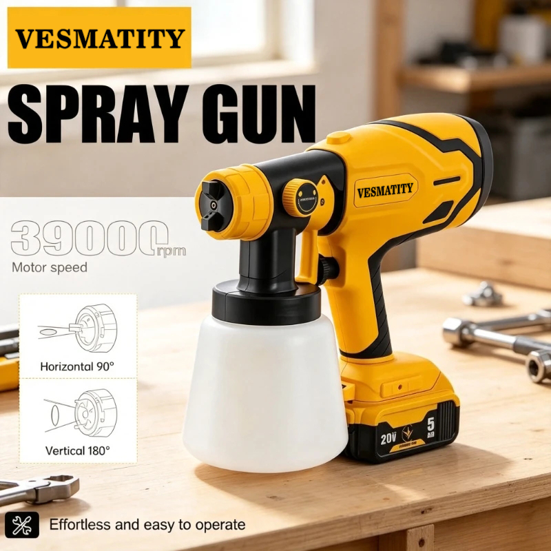 Electric Cordless Spray Gun HV - Cordless Paint Sprayer 20V recension och pris