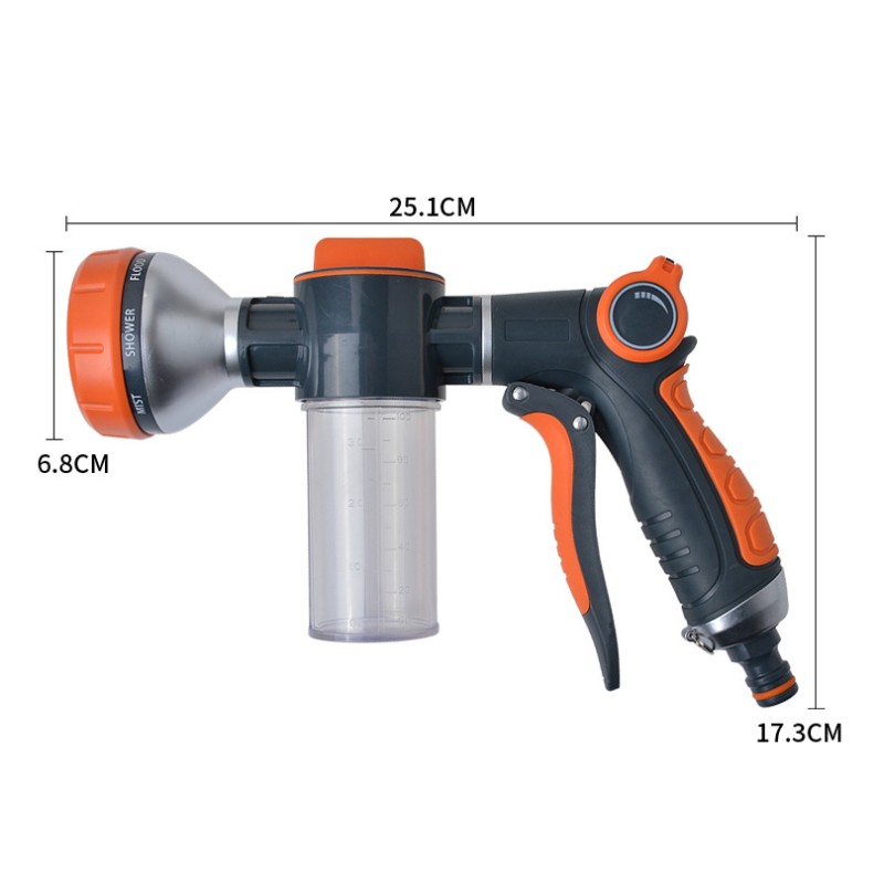 New Foam Water Gun Hose Nozzle - Spray Gun Cleaning Kit recension och pris