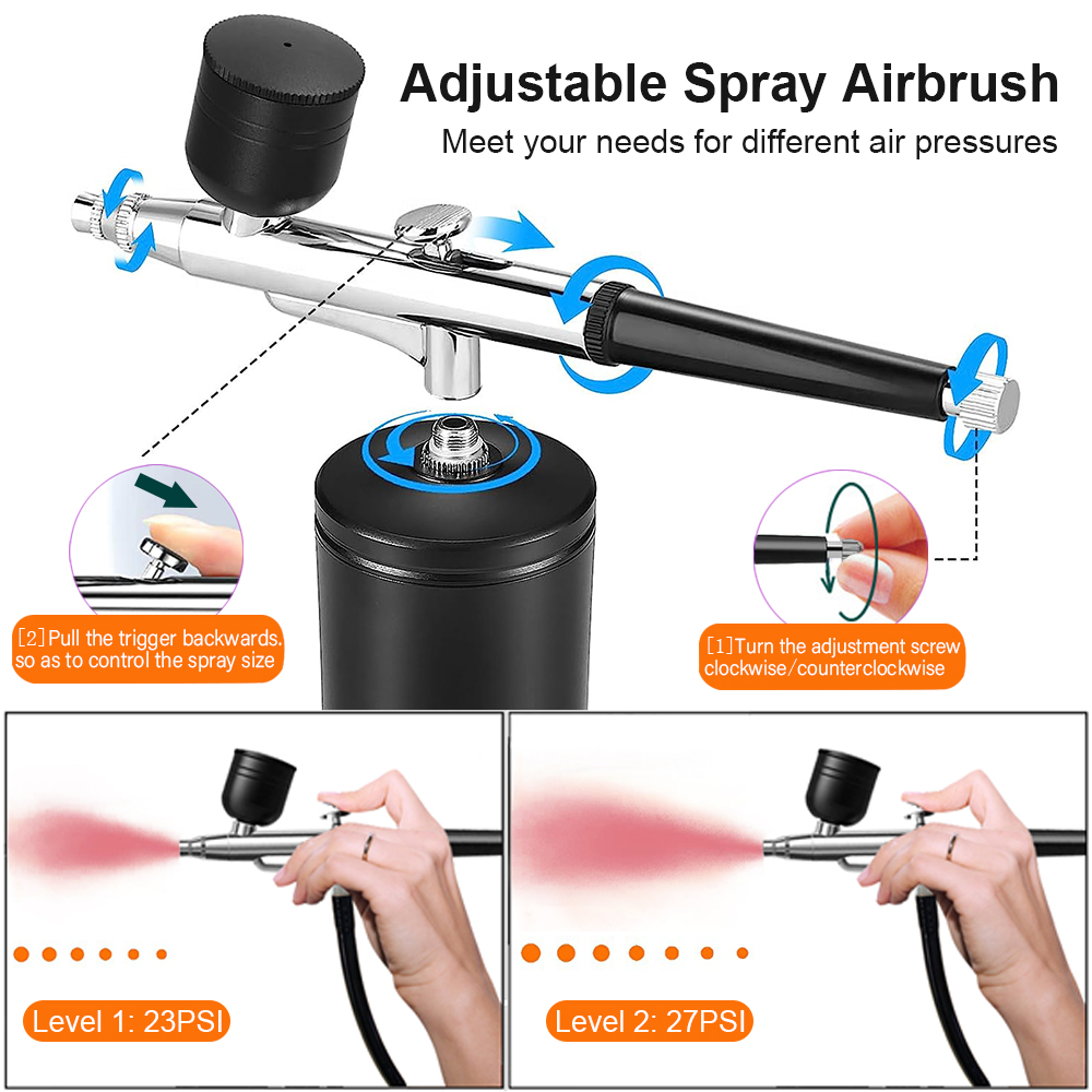 Cordless Airbrush Kit with Com - Spray Gun Air Compressor Kit recension och pris