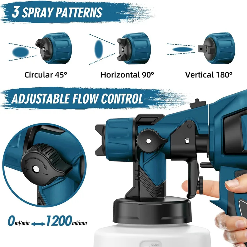 800W 1400ml Electric Spray Gun - Electric Paint Sprayer 800W recension och pris