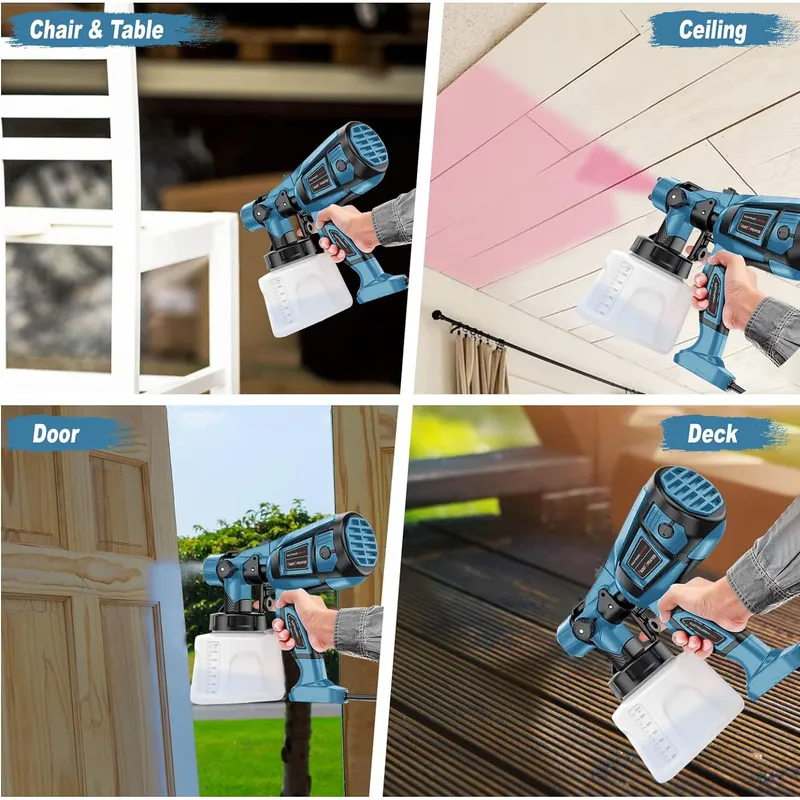 800W 1400ml Electric Spray Gun - Electric Paint Sprayer 800W recension och pris
