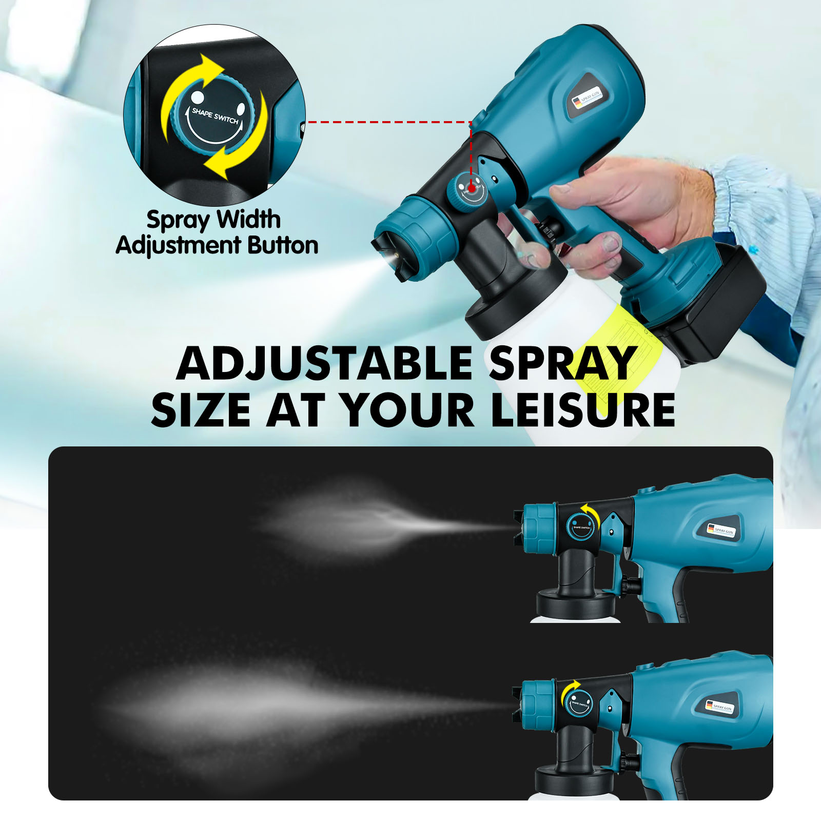 1000ML Cordless Paint Sprayer  - Cordless Paint Sprayer 20V recension och pris